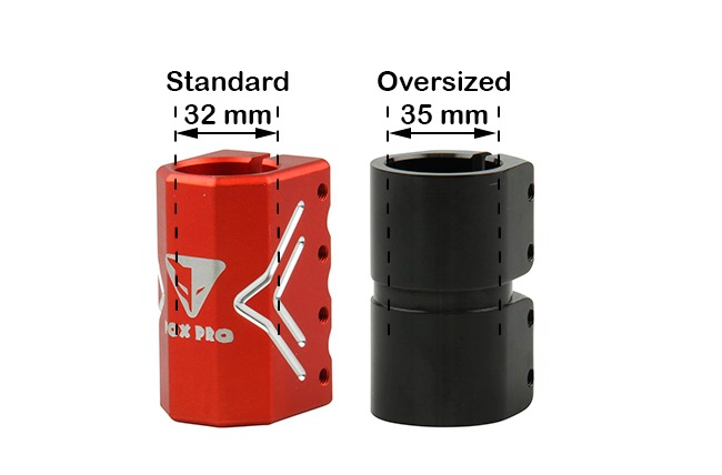 Zacisk standard vs oversize
