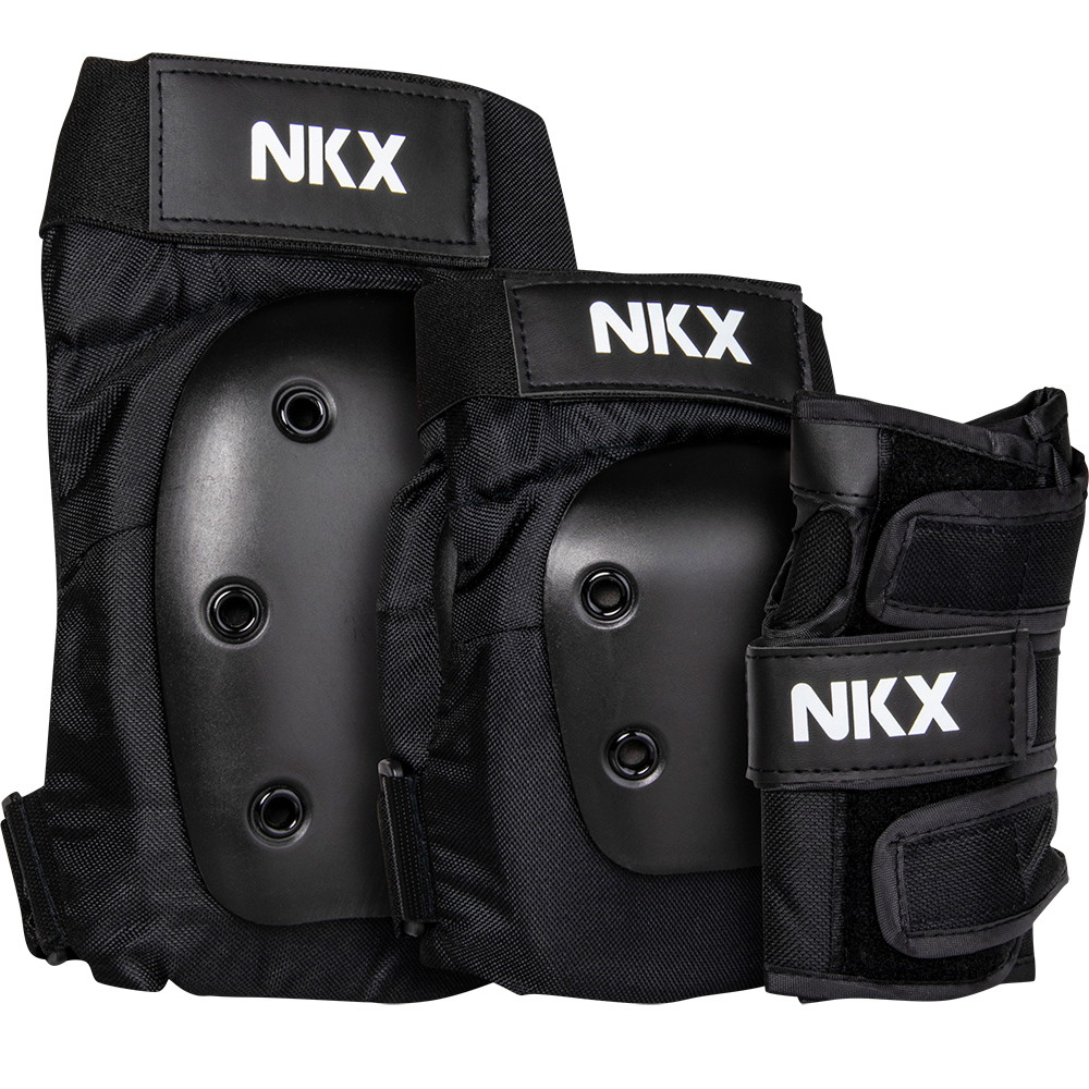 NKX 3-Pack Pro Ochronne Akcesoria - Nakolanniki, Ochrony Łokci i Ochrony Nadgarstków