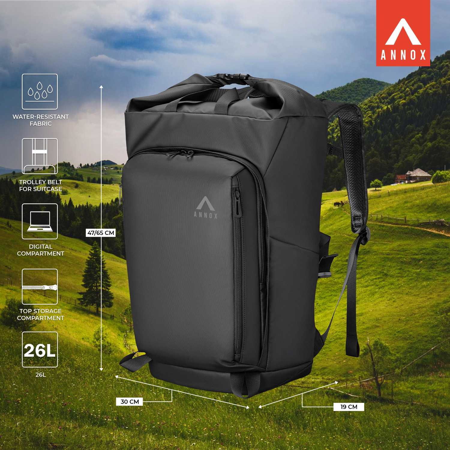 Torba na laptopa Annox Executive Commuter Bag