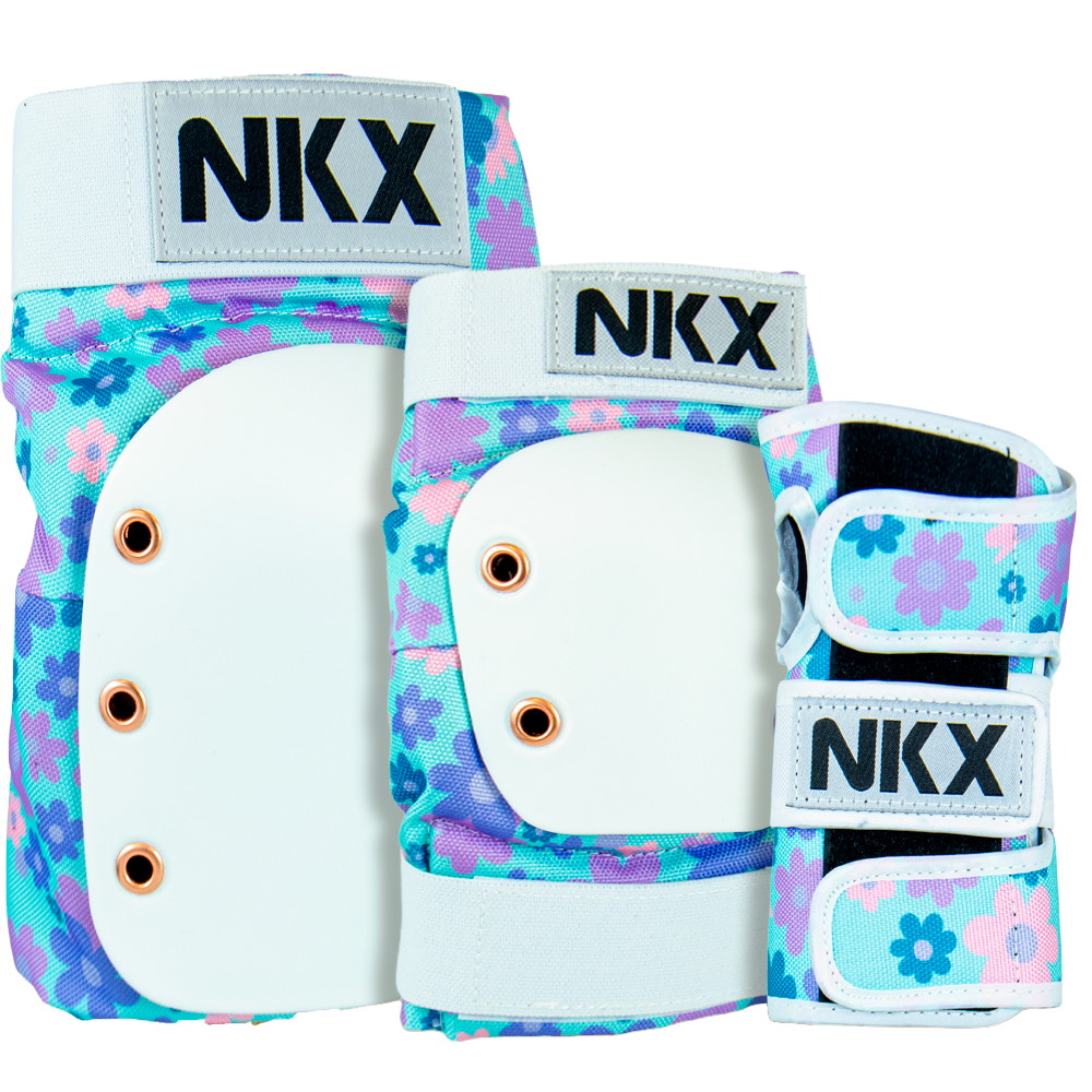 NKX 3-Pack Pro Ochronne Akcesoria - Nakolanniki, Ochrony Łokci i Ochrony Nadgarstków
