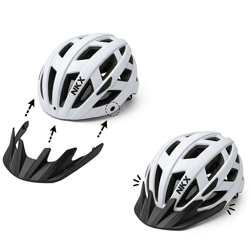 NKX City LED Kask rowerowy z wbudowaną lampką