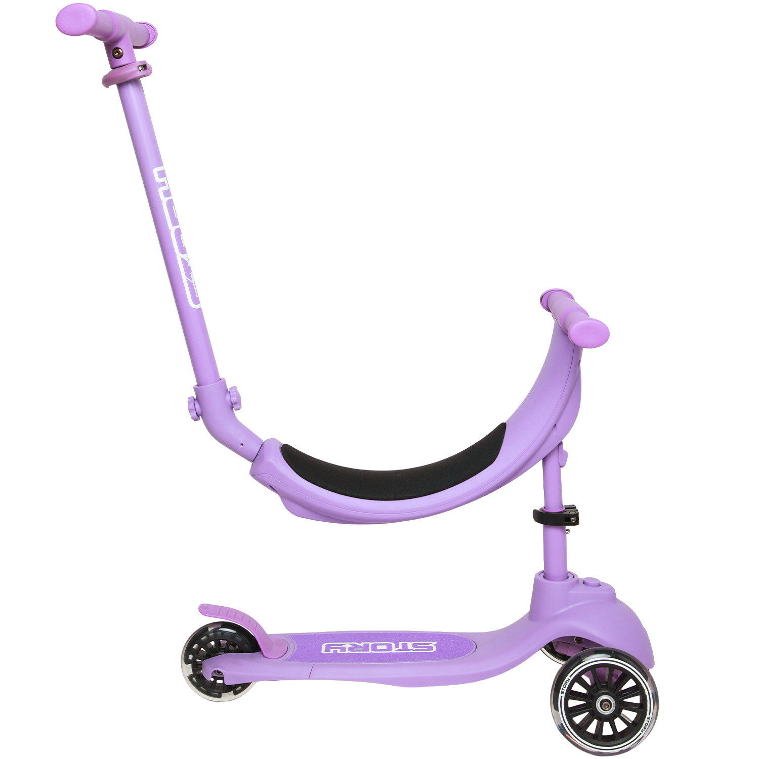 Story 4IN1 LED dziecięcy 3-kołowy trottinette