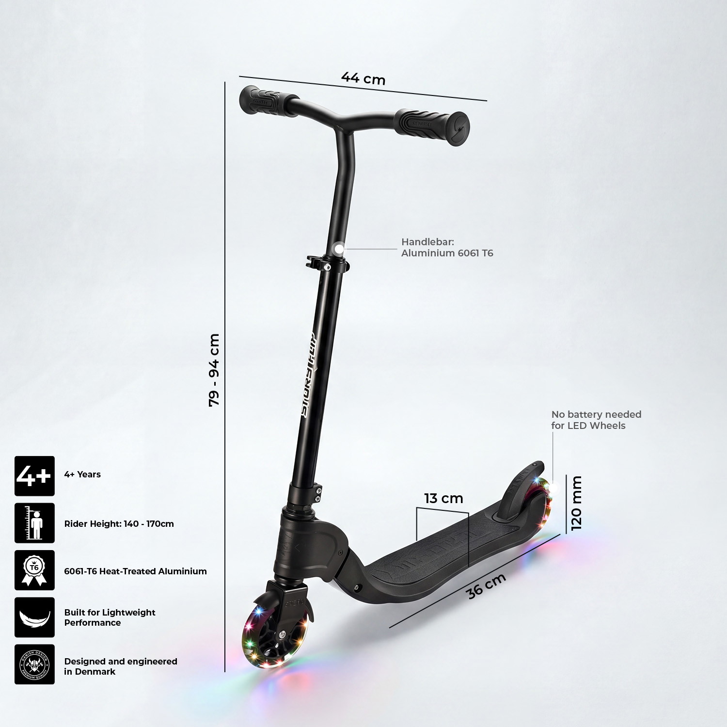 Story Flip Składany LED Trottinette