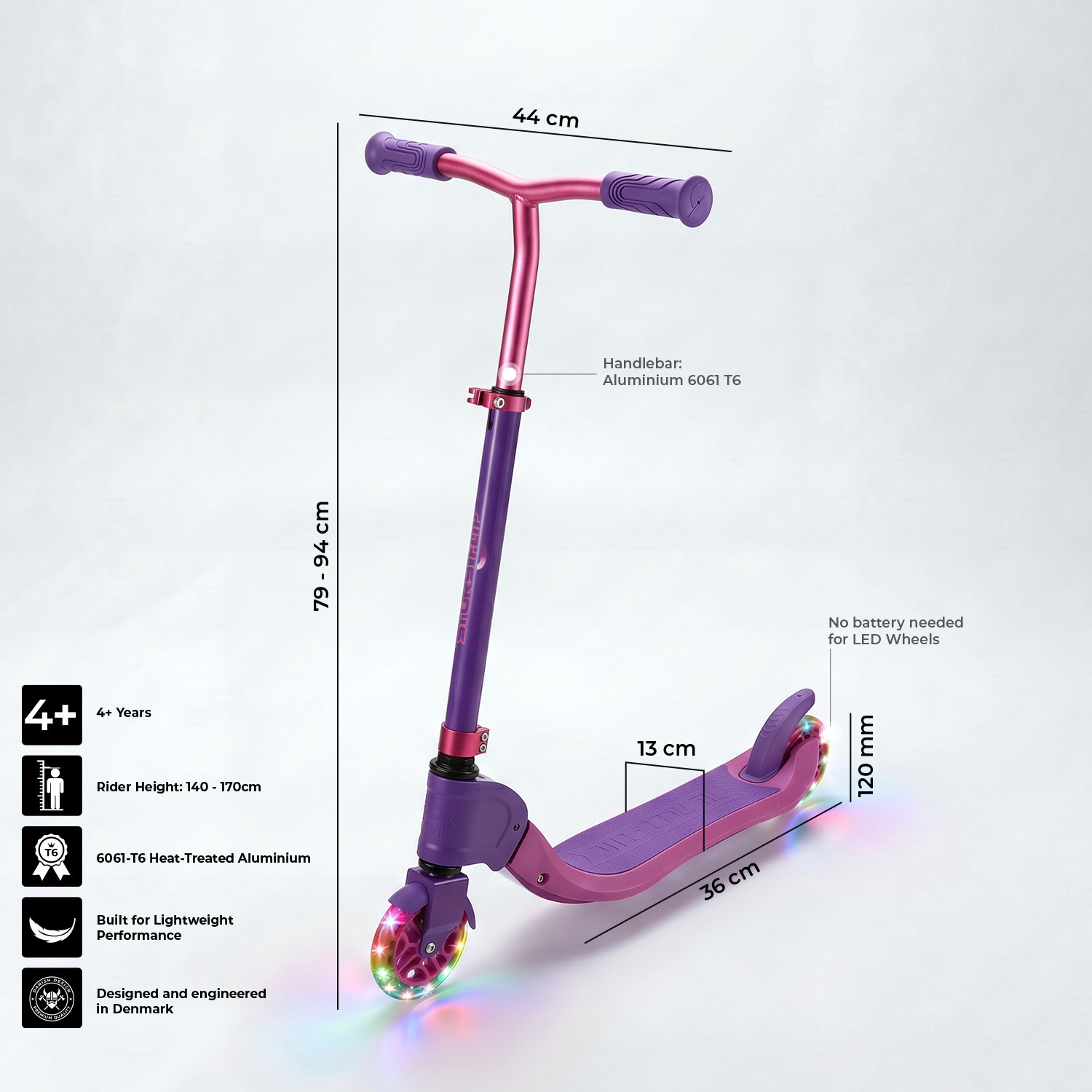 Story Flip Składany LED Trottinette