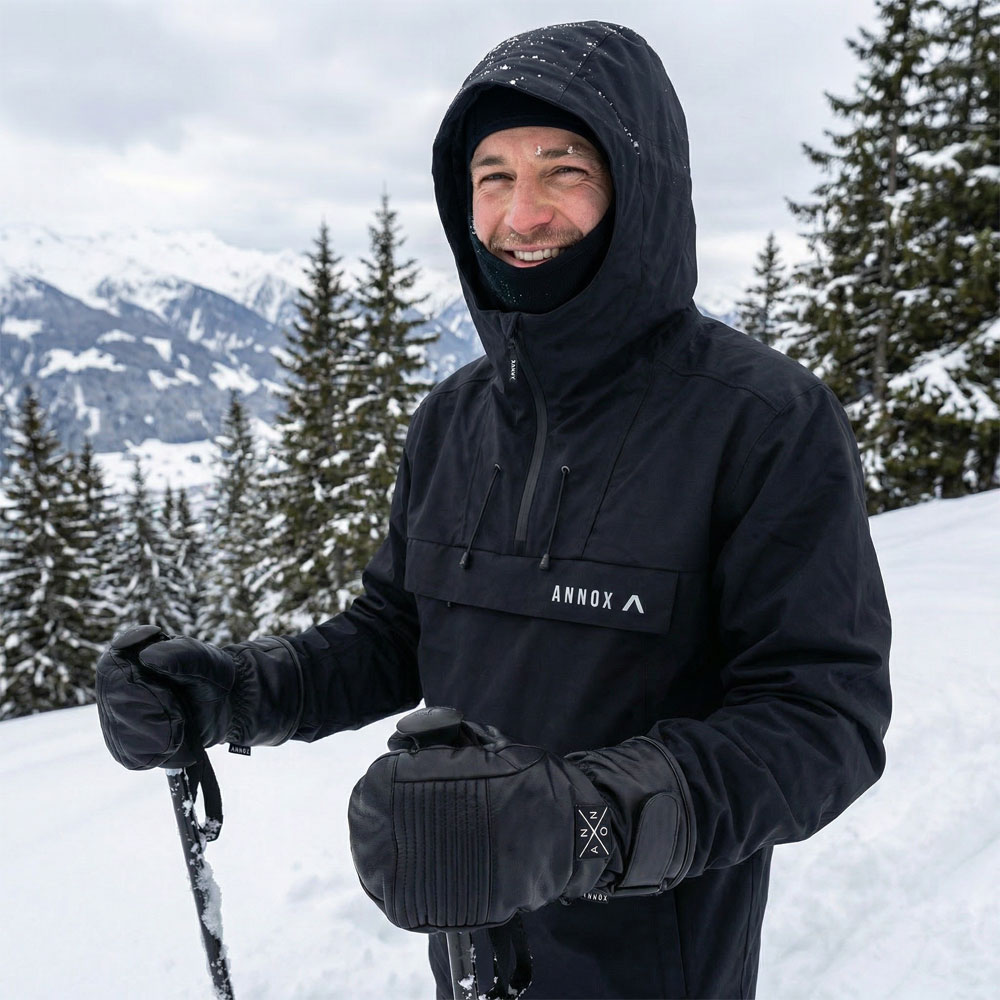 Annox Peak Skórzane Rękawiczki Narciarskie