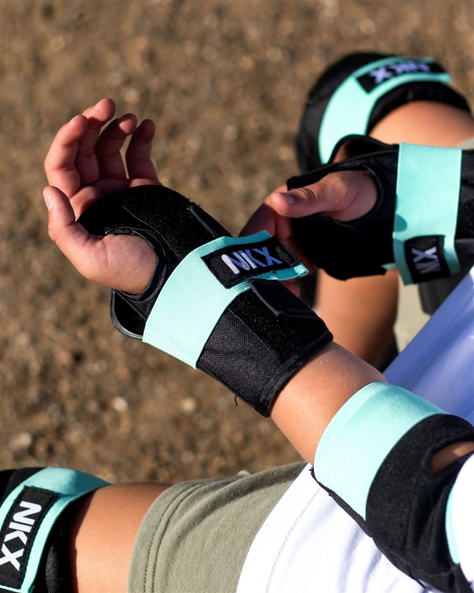 NKX Kids 3-Pack Pro Protective Gear - Nakolanniki, łokietniki i ochraniacze nadgarstków