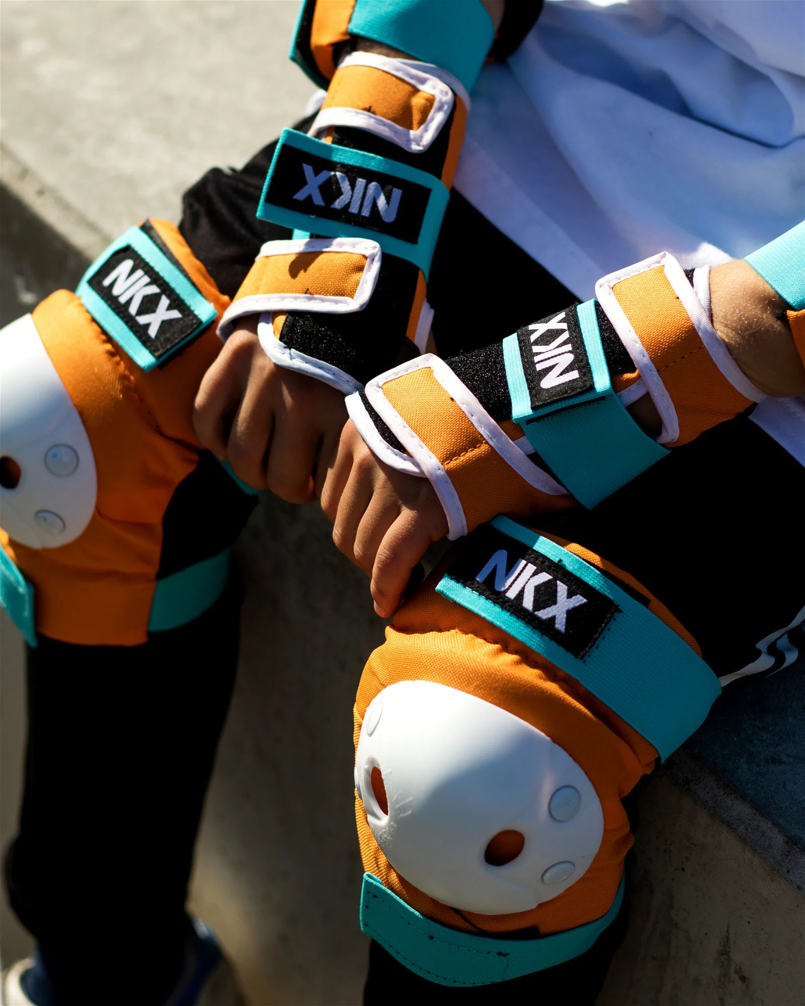 NKX Kids 3-Pack Pro Protective Gear - Nakolanniki, łokietniki i ochraniacze nadgarstków