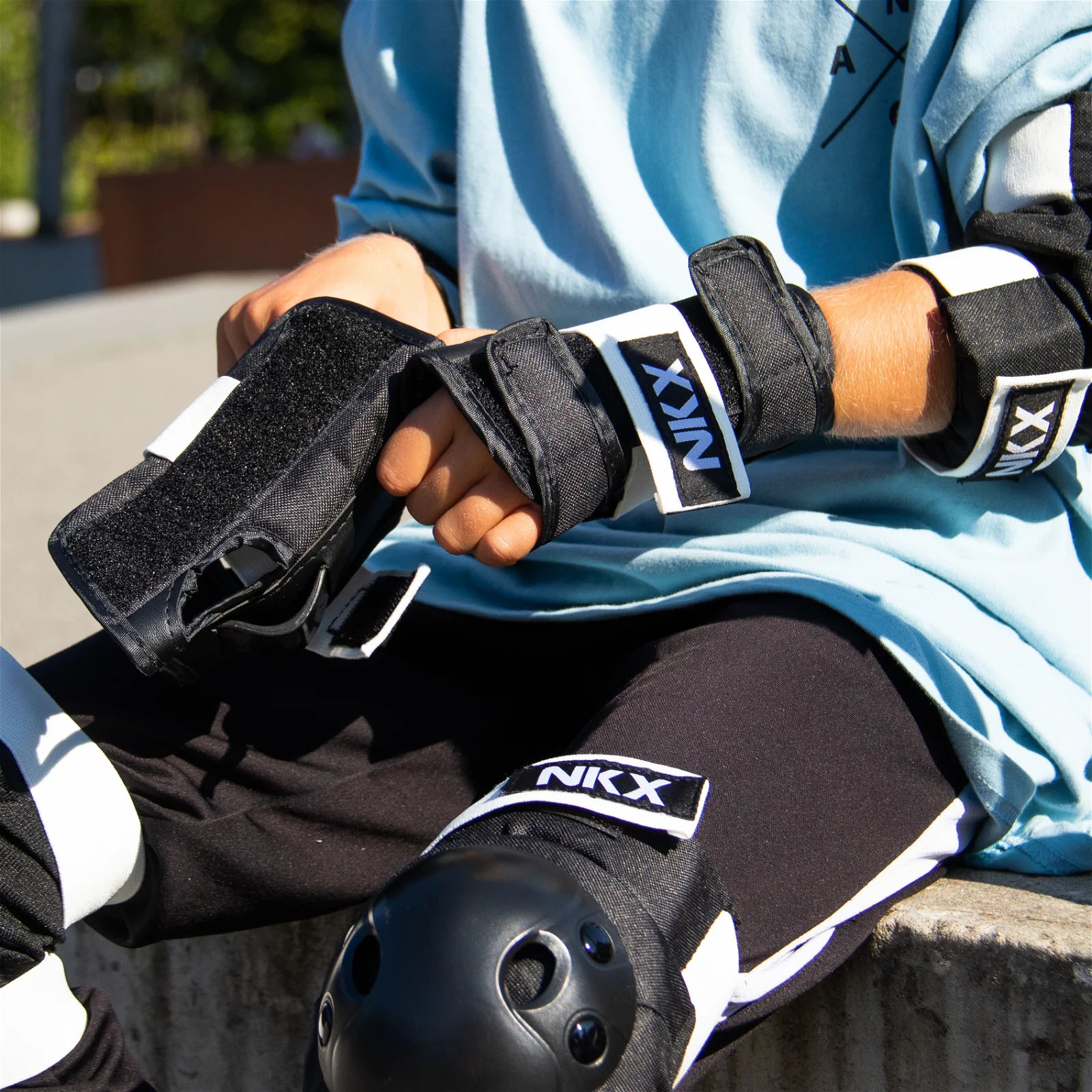 NKX Kids 3-Pack Pro Protective Gear - Nakolanniki, łokietniki i ochraniacze nadgarstków