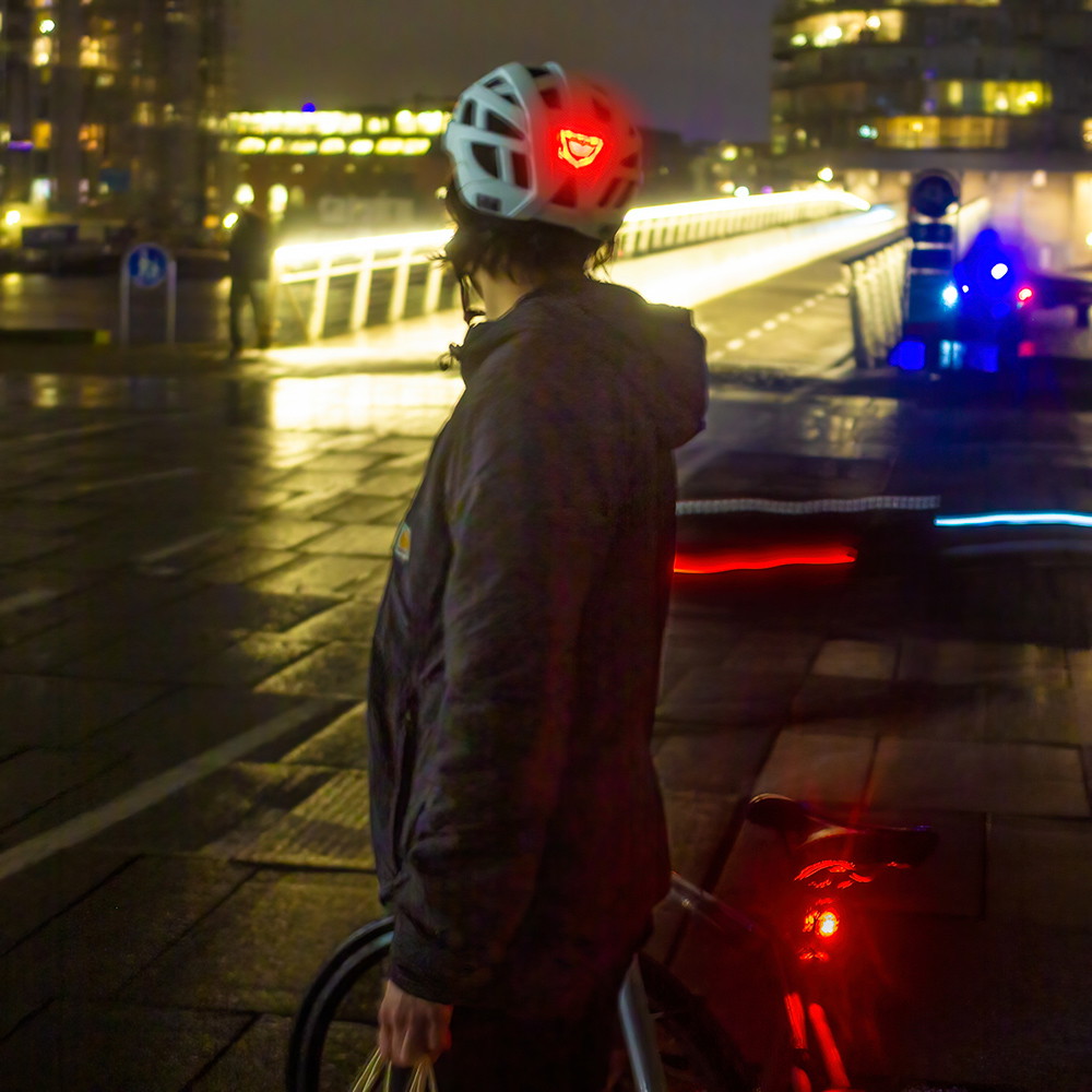NKX City LED Kask rowerowy z wbudowaną lampką