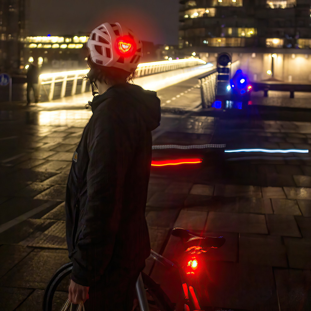 NKX City LED Kask rowerowy z wbudowaną lampką