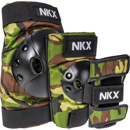 NKX Kids 3-Pack Pro Protective Gear - Nakolanniki, łokietniki i ochraniacze nadgarstków