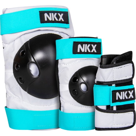 NKX Kids 3-Pack Pro Protective Gear - Nakolanniki, łokietniki i ochraniacze nadgarstków