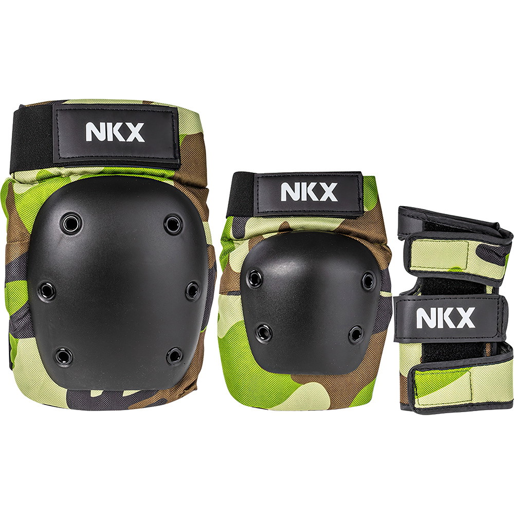 NKX 3-Pack Pro Ochronne Akcesoria - Nakolanniki, Ochrony Łokci i Ochrony Nadgarstków