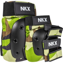 NKX 3-Pack Pro Ochronne Akcesoria - Nakolanniki, Ochrony Łokci i Ochrony Nadgarstków