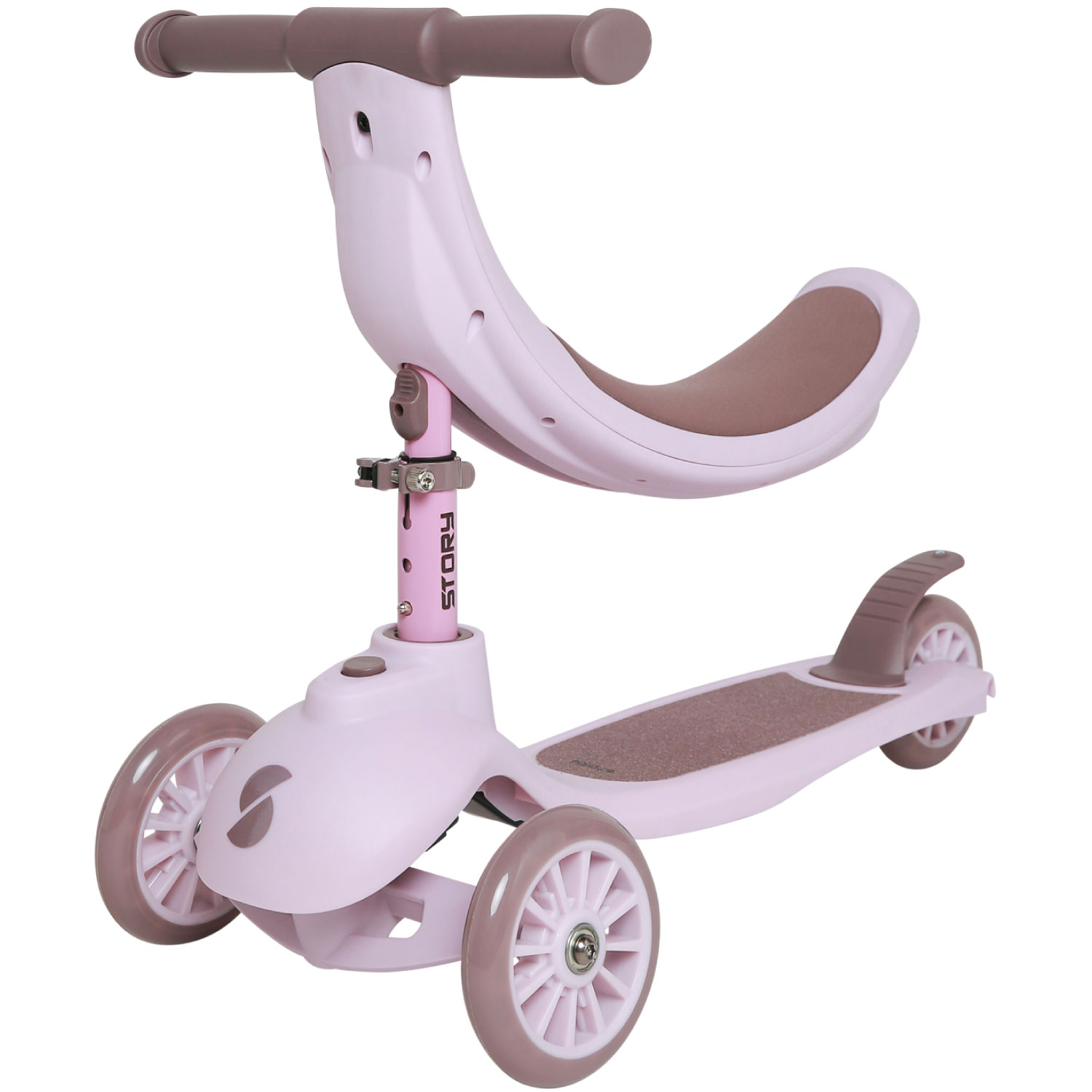 Story 4IN1 LED dziecięcy 3-kołowy trottinette