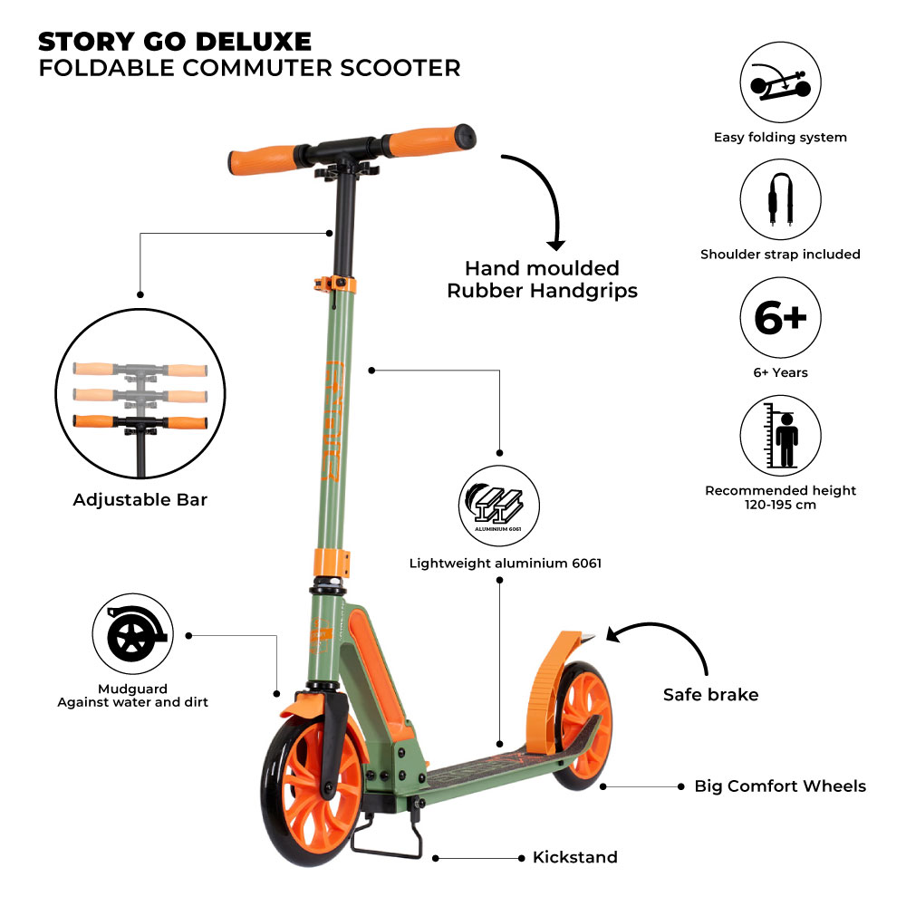 Story GO Deluxe Składany Skuter Komutacyjny