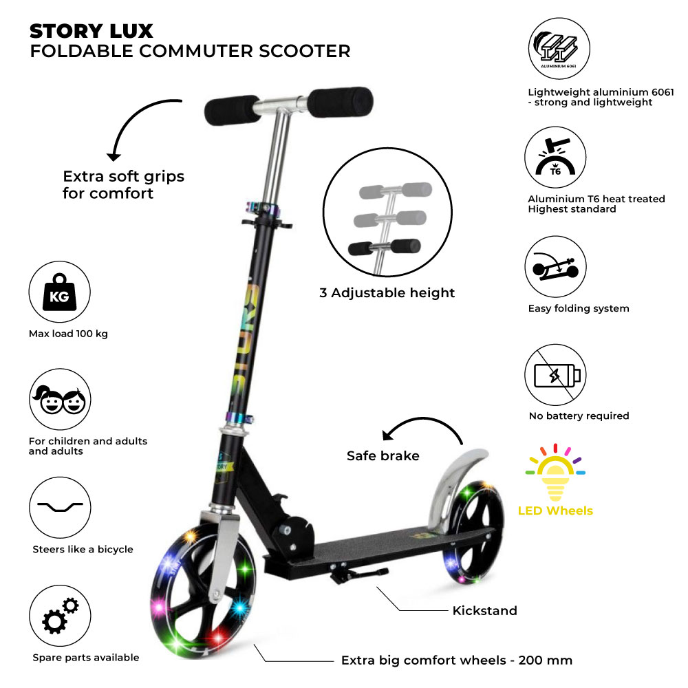Story Lux Składany Rower do Dojazdów