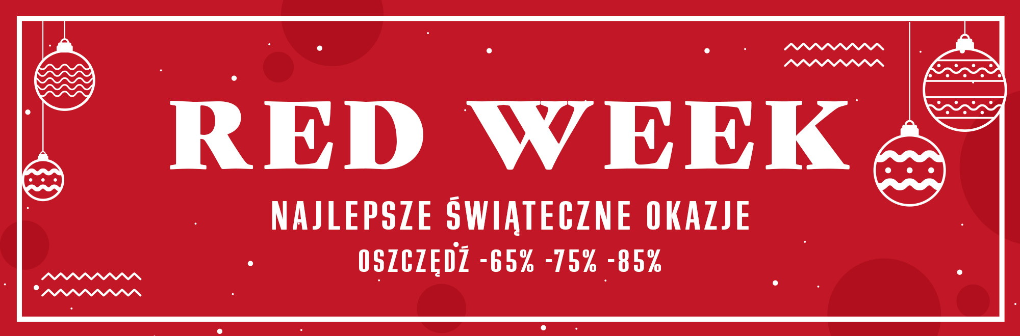 Baner sprzedażowy Red Week